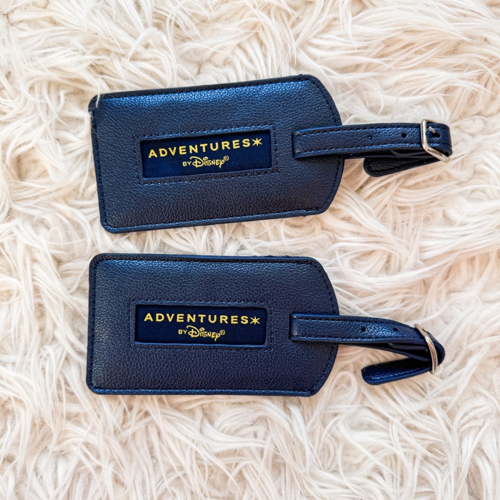 Adventures by Disney Blue Luggage Tags Set of 2 NWT